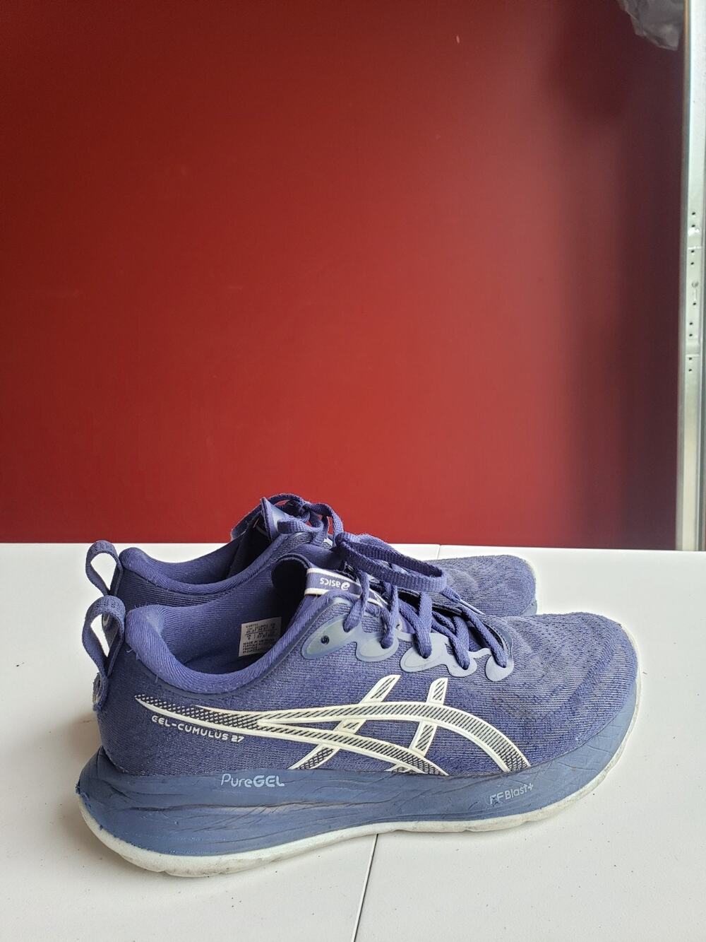 Asics Gel Cumulus 27 Shoes Size 8 Womens Blue Running Marathon Gym 1012B772